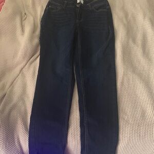 Time and Tru Women's Deep Indigo Straight Leg Jeans